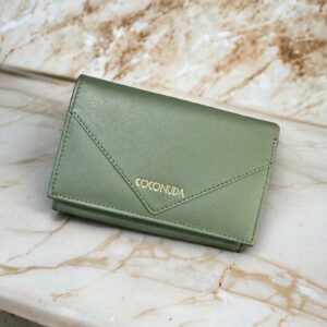 Portafoglio Coconuda Donna Verde in vera pelle