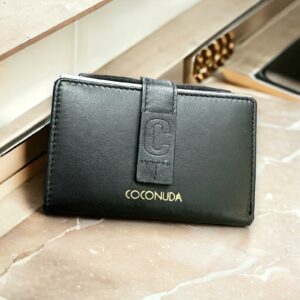 Portafoglio Coconuda Donna Nero in vera pelle