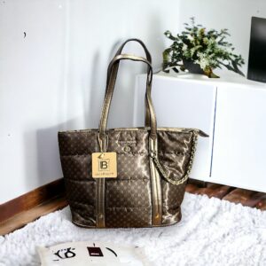 Borsa Shopper Laura Biagiotti Luella Marrone Metal