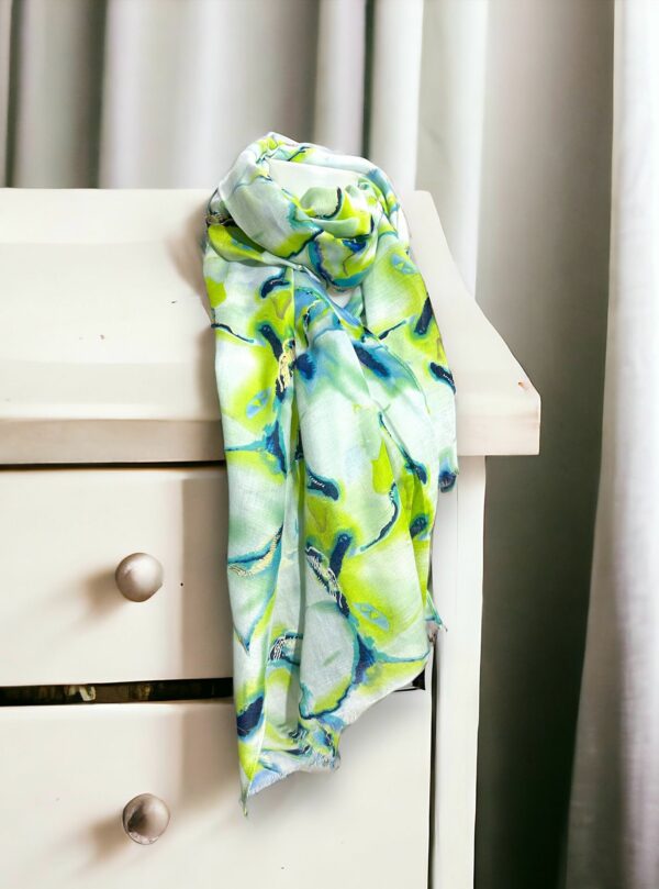 Foulard sciarpa donna verde sfumato Vane.Dy Vp4303